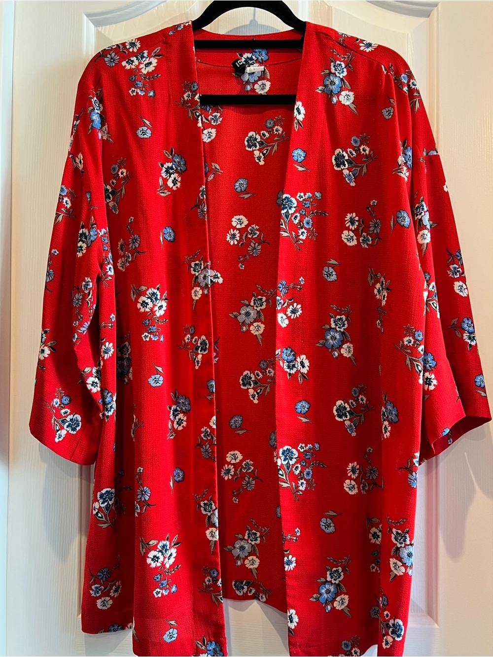 Red Floral Kimono